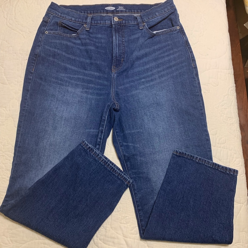 Old Navy Sky-Hi Straight Jeans